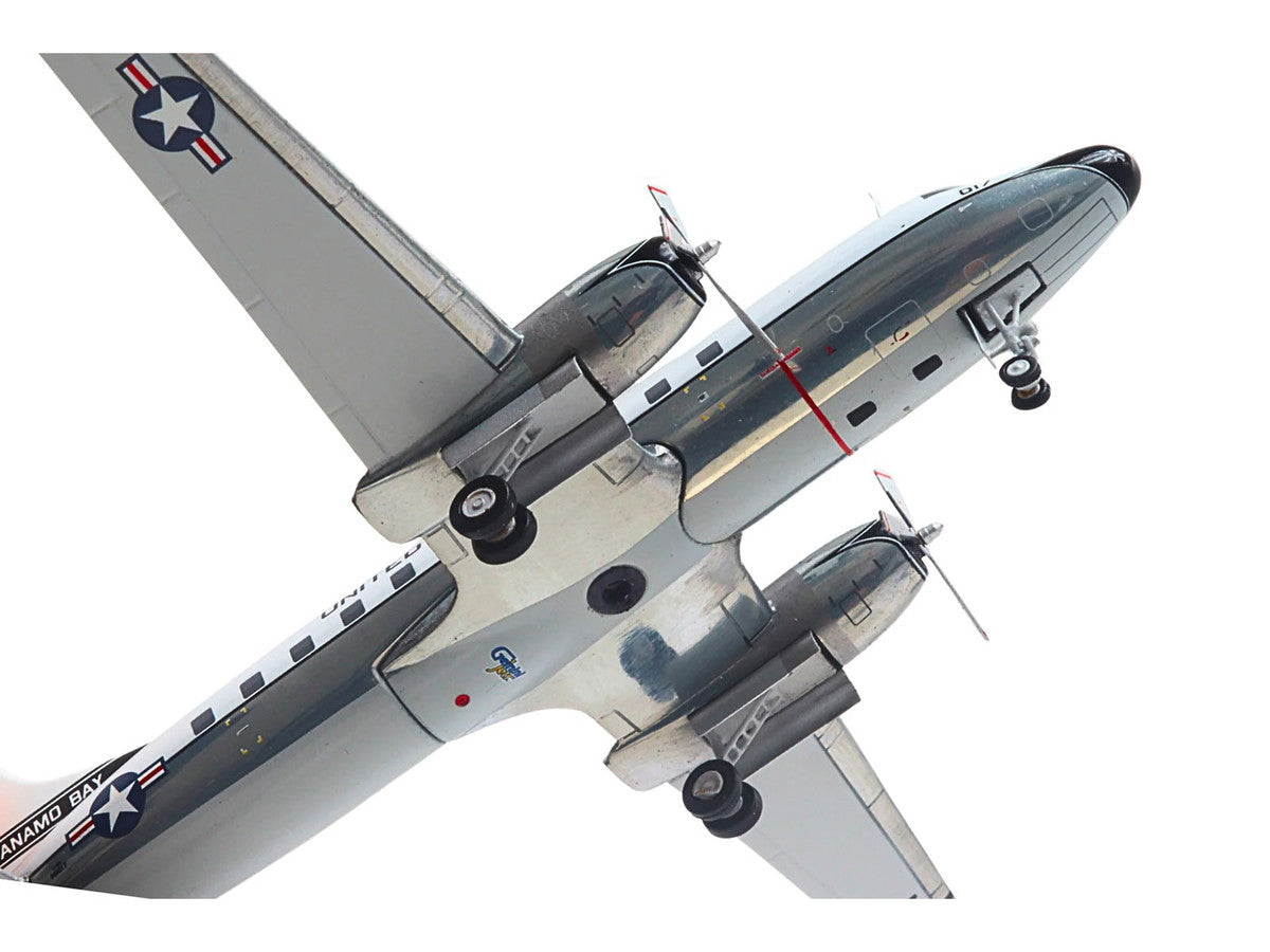 Convair C-131 Samaritan Transport Aircraft "United States Navy - NAS Guantanamo Bay" (141017) White and Gray "Gemini 200" Series 1/200 Diecast Model Airplane by GeminiJets GeminiJets