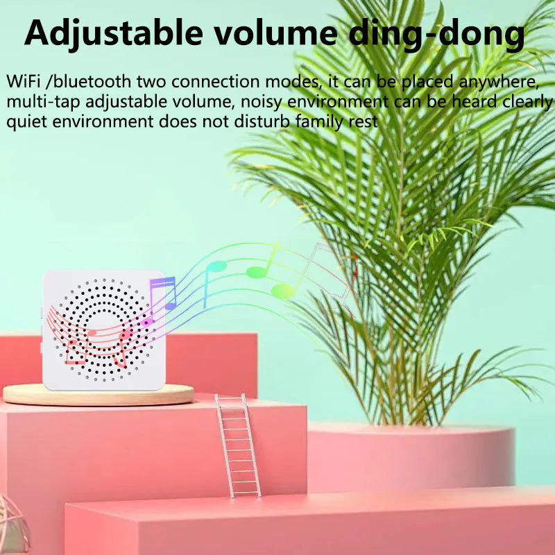 Wireless Security Smart WiFi Doorbell Intercom Video Camera Door Ring Bell Chime Pi-Mart