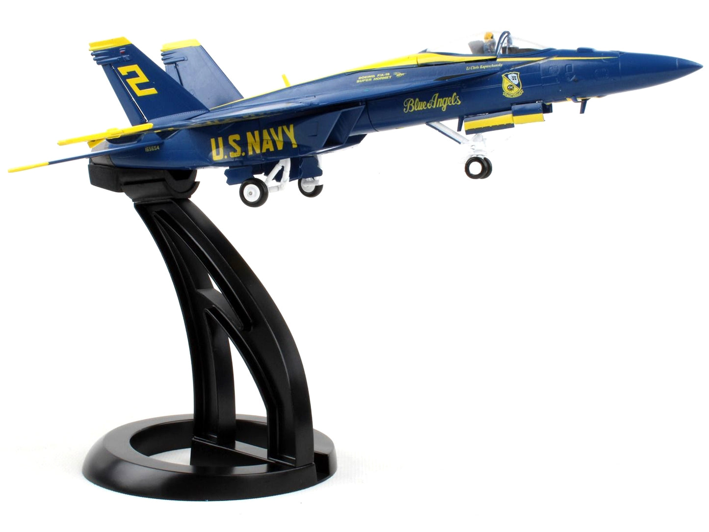 Boeing F/A-18E Super Hornet Fighter Aircraft "Blue Angels #2" United States Navy "Gemini Aces" Series 1/72 Diecast Model Airplane by GeminiJets