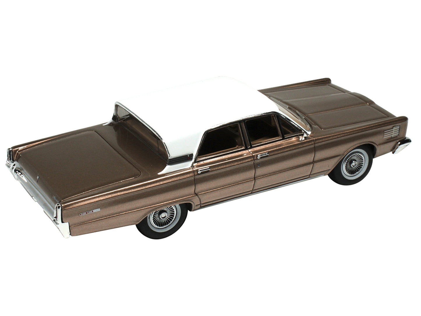 1965 Mercury Park Lane Pecan Frost Brown Metallic with White Top Limited Edition to 200 pieces Worldwide 1/43 Model Car by Goldvarg Collection