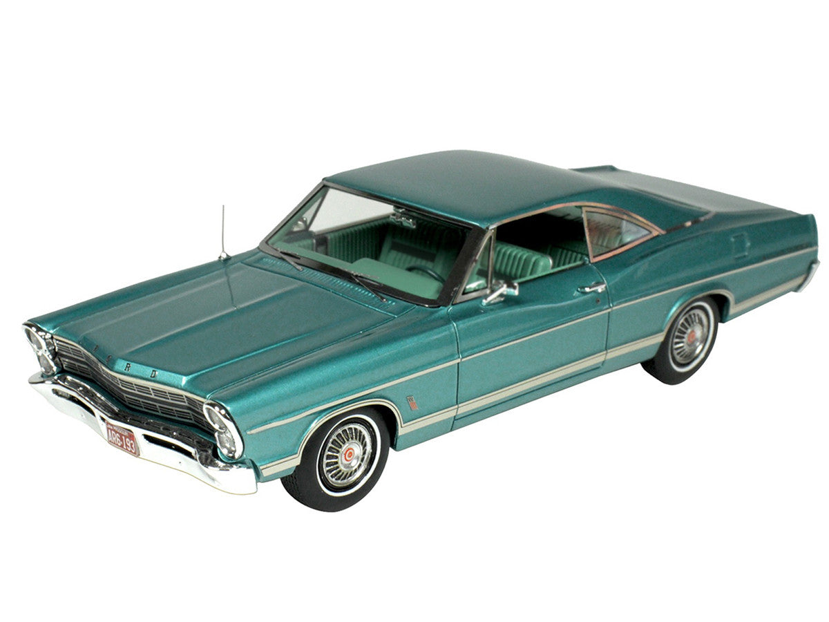 1967 Ford Galaxie Clearwater Aqua Metallic with Aqua Interior Limited Edition to 200 pieces Worldwide 1/43 Model Car by Goldvarg Collection-0