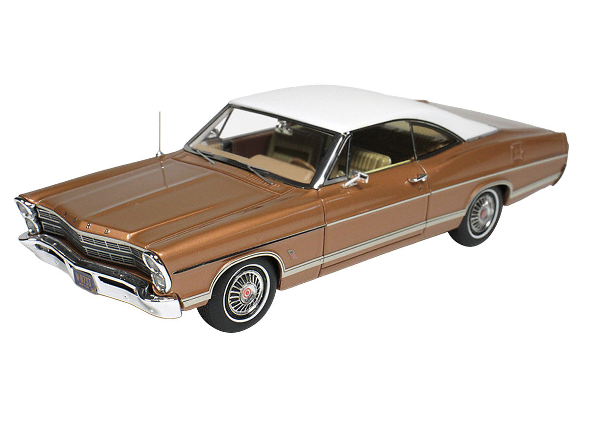 1967 Ford Galaxie Burnt Amber Metallic with White Top Limited Edition to 200 pieces Worldwide 1/43 Model Car by Goldvarg Collection-0