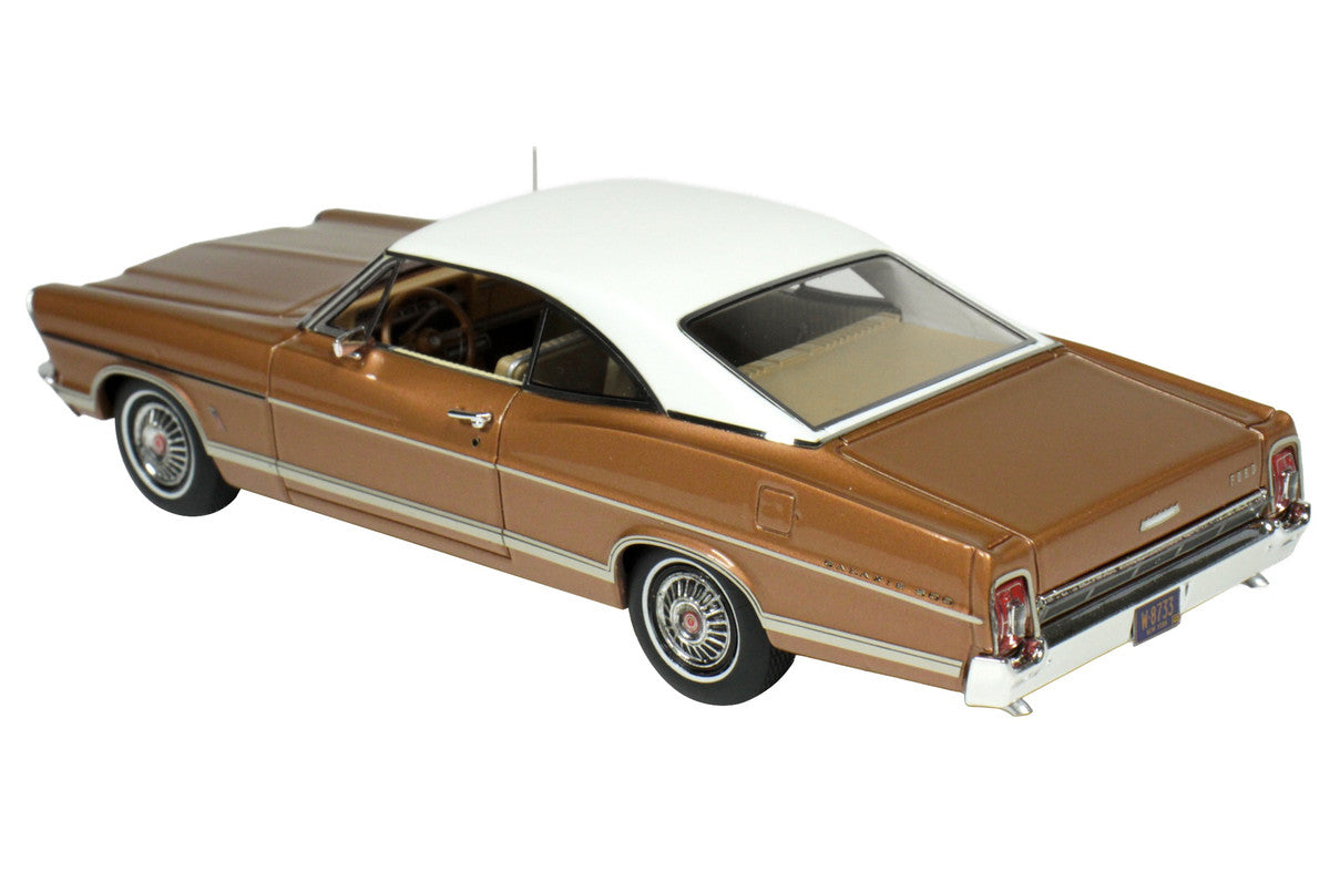 1967 Ford Galaxie Burnt Amber Metallic with White Top Limited Edition to 200 pieces Worldwide 1/43 Model Car by Goldvarg Collection-1