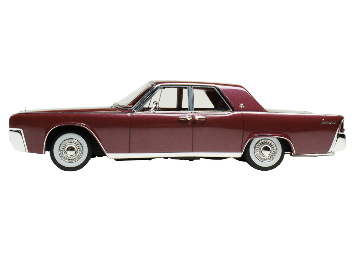 1962 Lincoln Continental Royal Red Metallic with Red Interior Limited Edition to 200 pieces Worldwide 1/43 Model Car by Goldvarg Collection-3