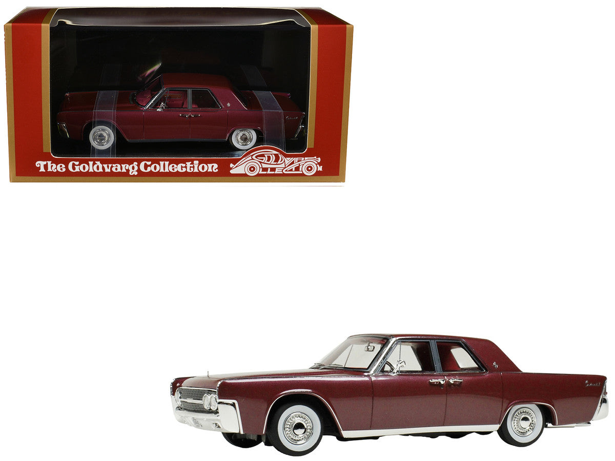 1962 Lincoln Continental Royal Red Metallic with Red Interior Limited Edition to 200 pieces Worldwide 1/43 Model Car by Goldvarg Collection-4