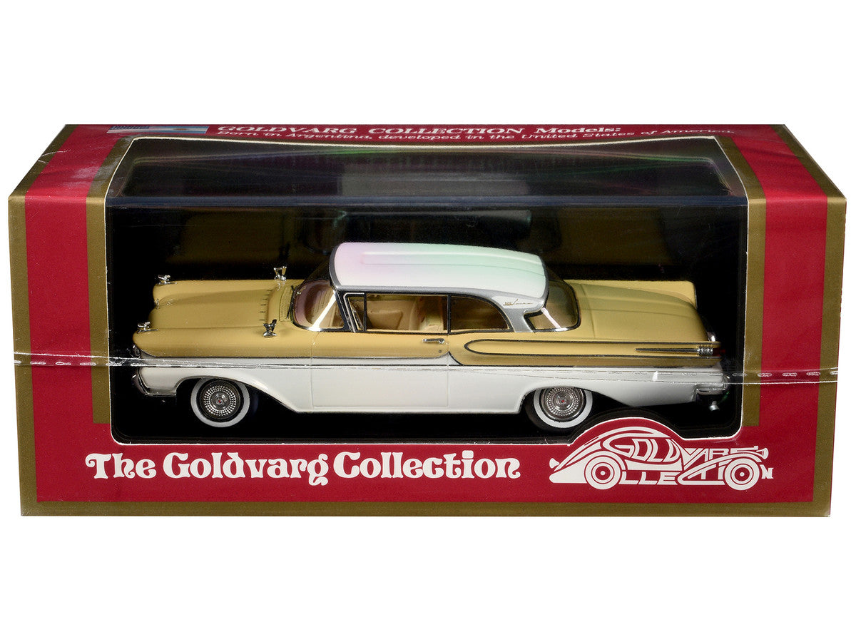 1958 Mercury Park Lane Mayfair Yellow and Marble White Limited Edition to 200 pieces Worldwide 1/43 Model Car by Goldvarg Collection-1