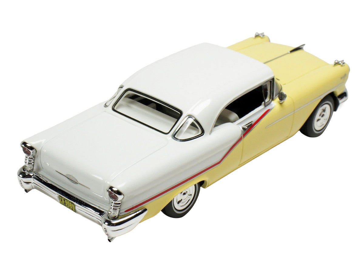 1957 Oldsmobile Starfire Coronado Yellow and Alcan White Limited Edition to 200 pieces Worldwide 1/43 Model Car by Goldvarg Collection Goldvarg Collection