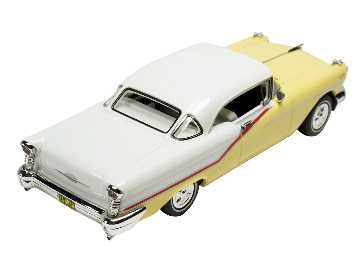 1957 Oldsmobile Starfire Coronado Yellow and Alcan White Limited Edition to 200 pieces Worldwide 1/43 Model Car by Goldvarg Collection
