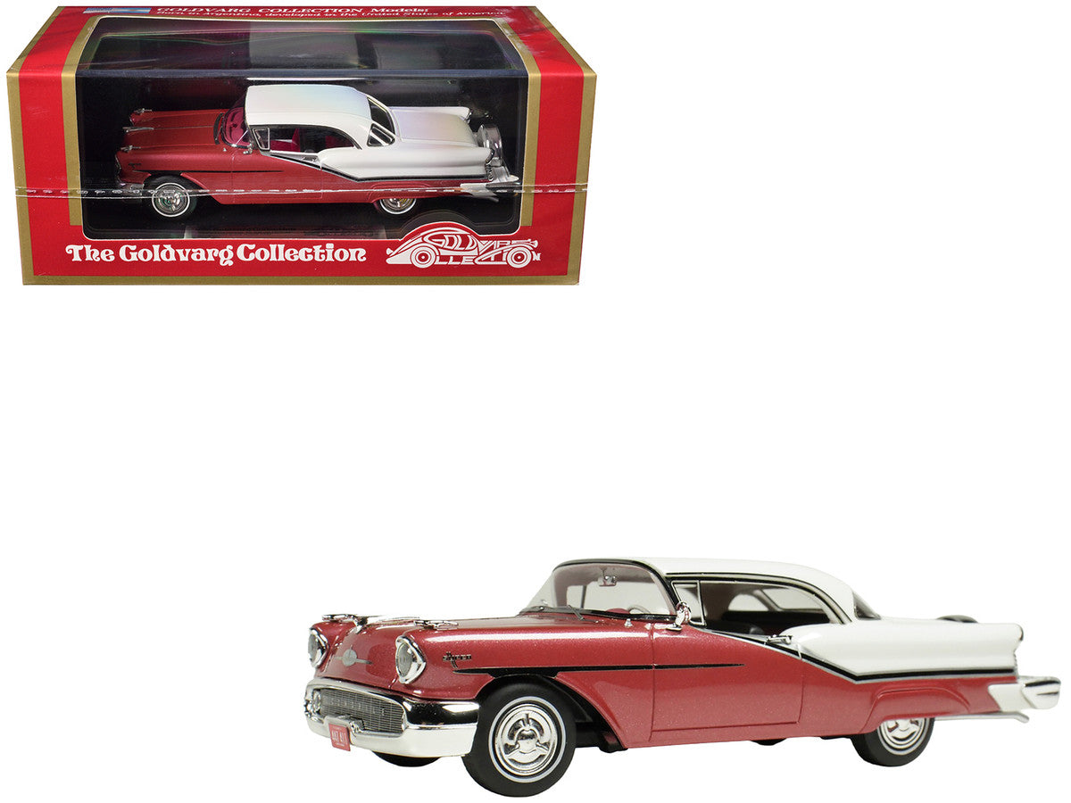 1957 Oldsmobile Starfire Royal Glow Red and Alcan White Limited Edition to 200 pieces Worldwide 1/43 Model Car by Goldvarg Collection Goldvarg Collection