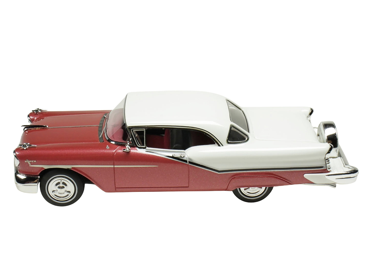 1957 Oldsmobile Starfire Royal Glow Red and Alcan White Limited Edition to 200 pieces Worldwide 1/43 Model Car by Goldvarg Collection