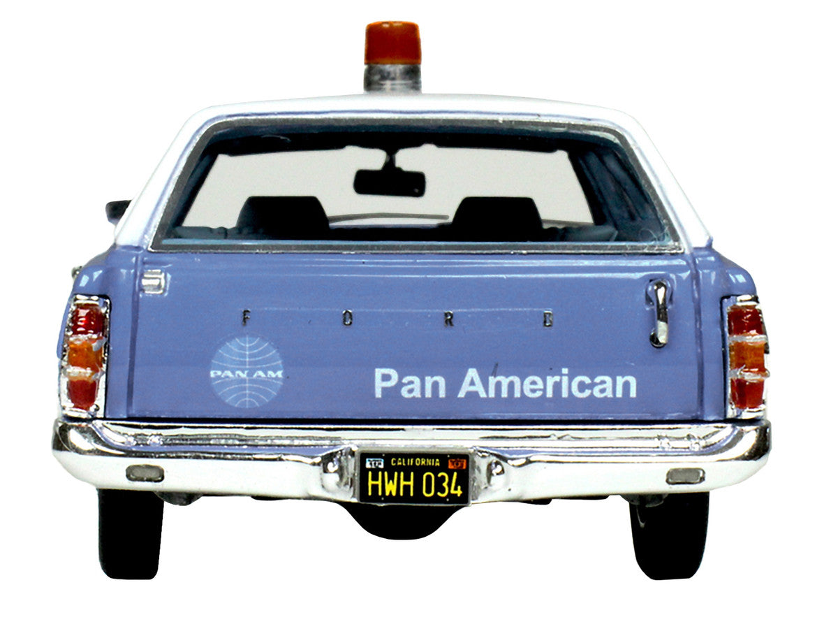 1970 Ford Galaxie Station Wagon Blue and White with Blue Interior "Pan-American Airlines Ground Crew" Limited Edition to 180 pieces Worldwide 1/43 Model Car by Goldvarg Collection Goldvarg Collection