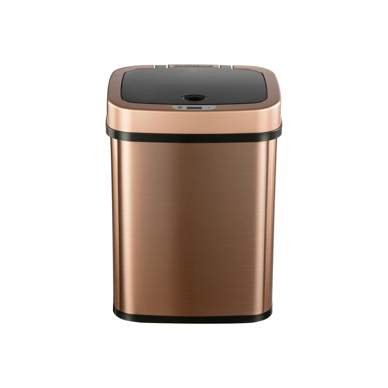 3-Gallon Motion Sensor Touchless Stainless Steel Trash Can in Copper Gold Finish FastFurnishings