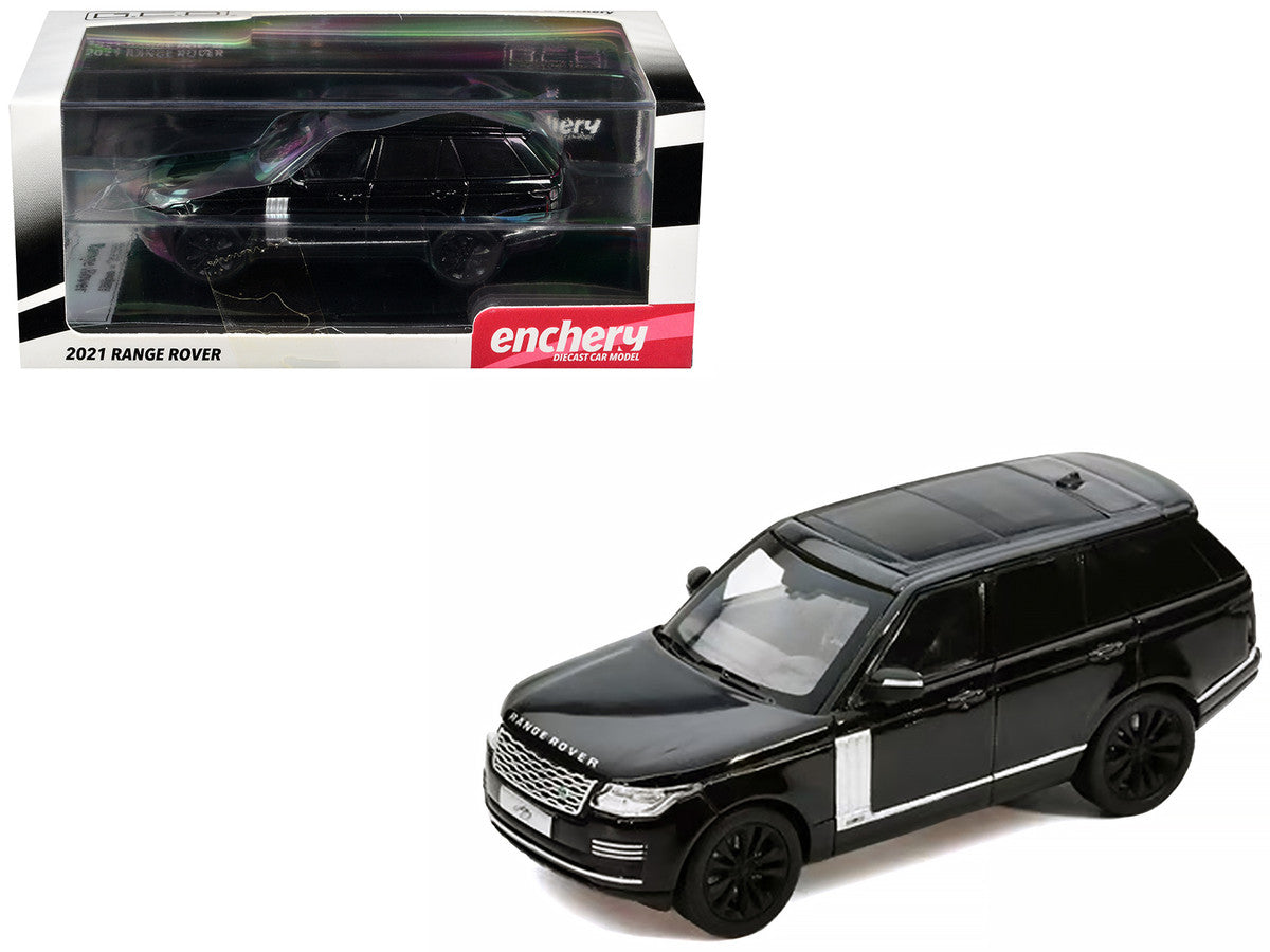 2021 Land Rover Range Rover Black 1/64 Diecast Model Car by GCD x Enchery GCD