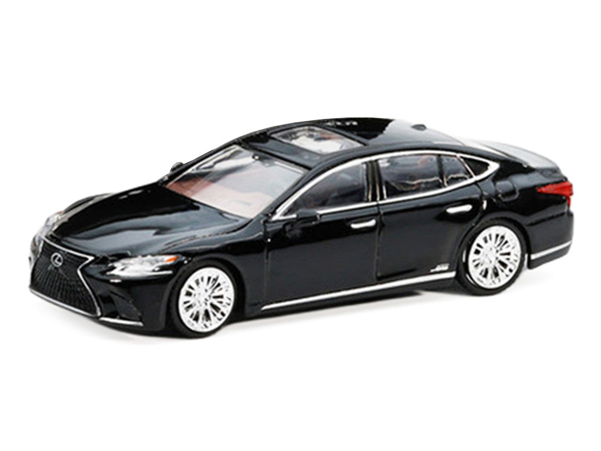 Lexus LS500h Black with Sunroof 1/64 Diecast Model Car by GCD x Enchery-1