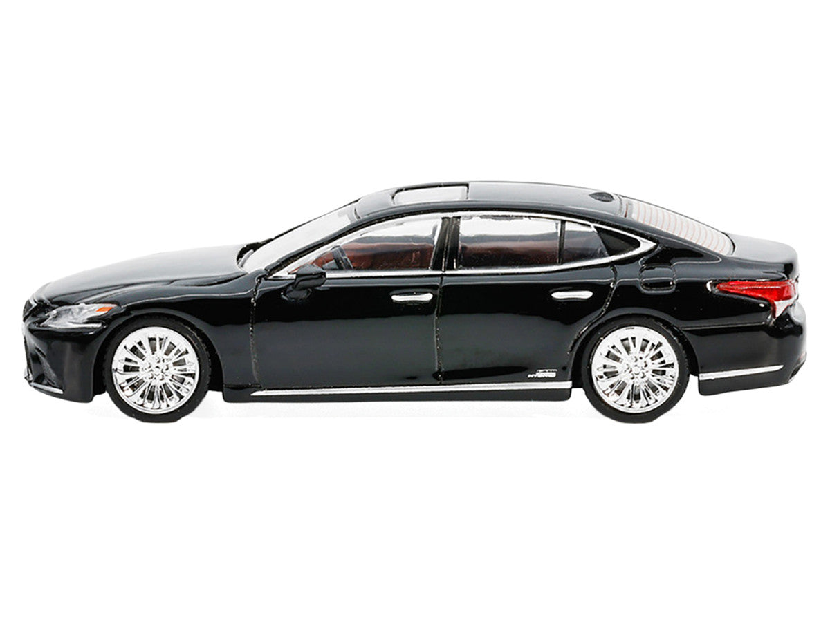Lexus LS500h Black with Sunroof 1/64 Diecast Model Car by GCD x Enchery-2