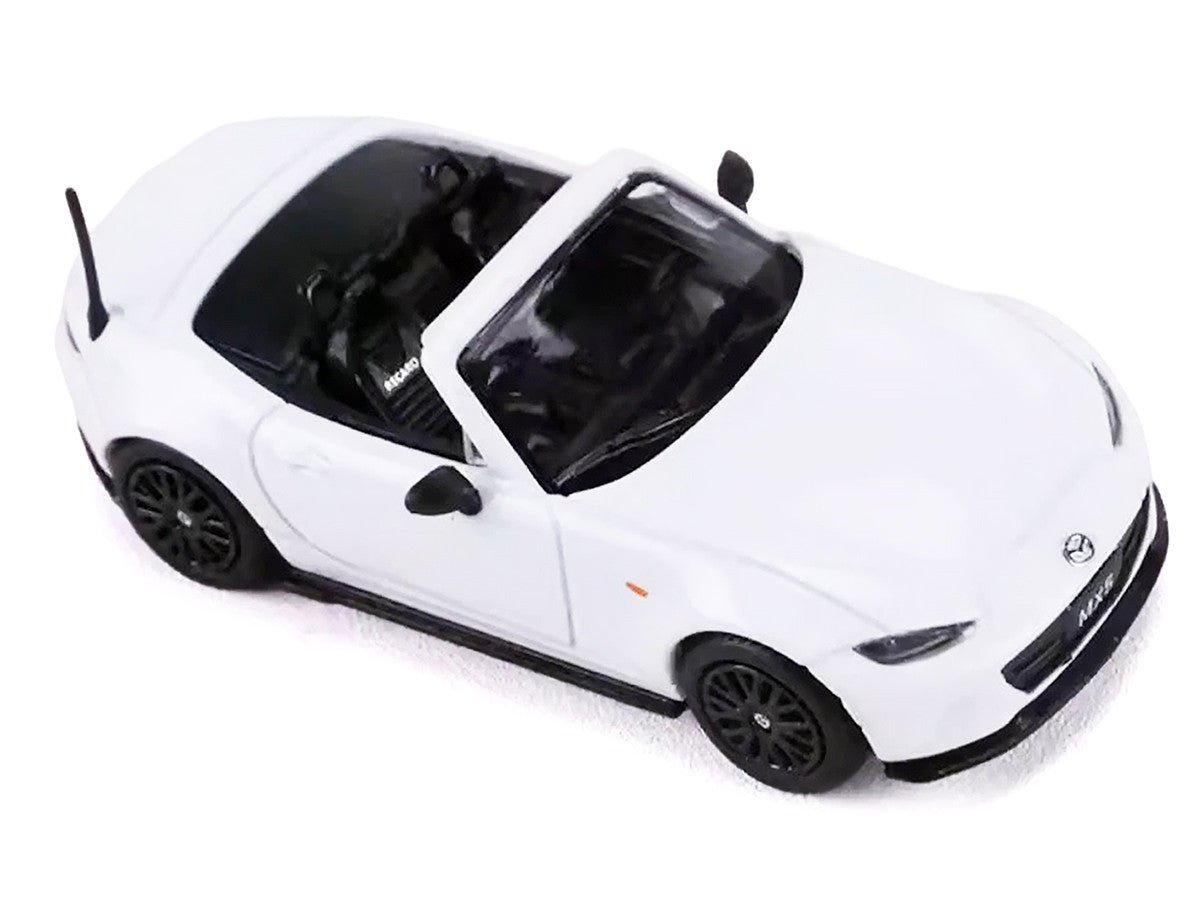 2024 Mazda MX-5 Roadster White 1/64 Diecast Model Car by GCD x Enchery-2