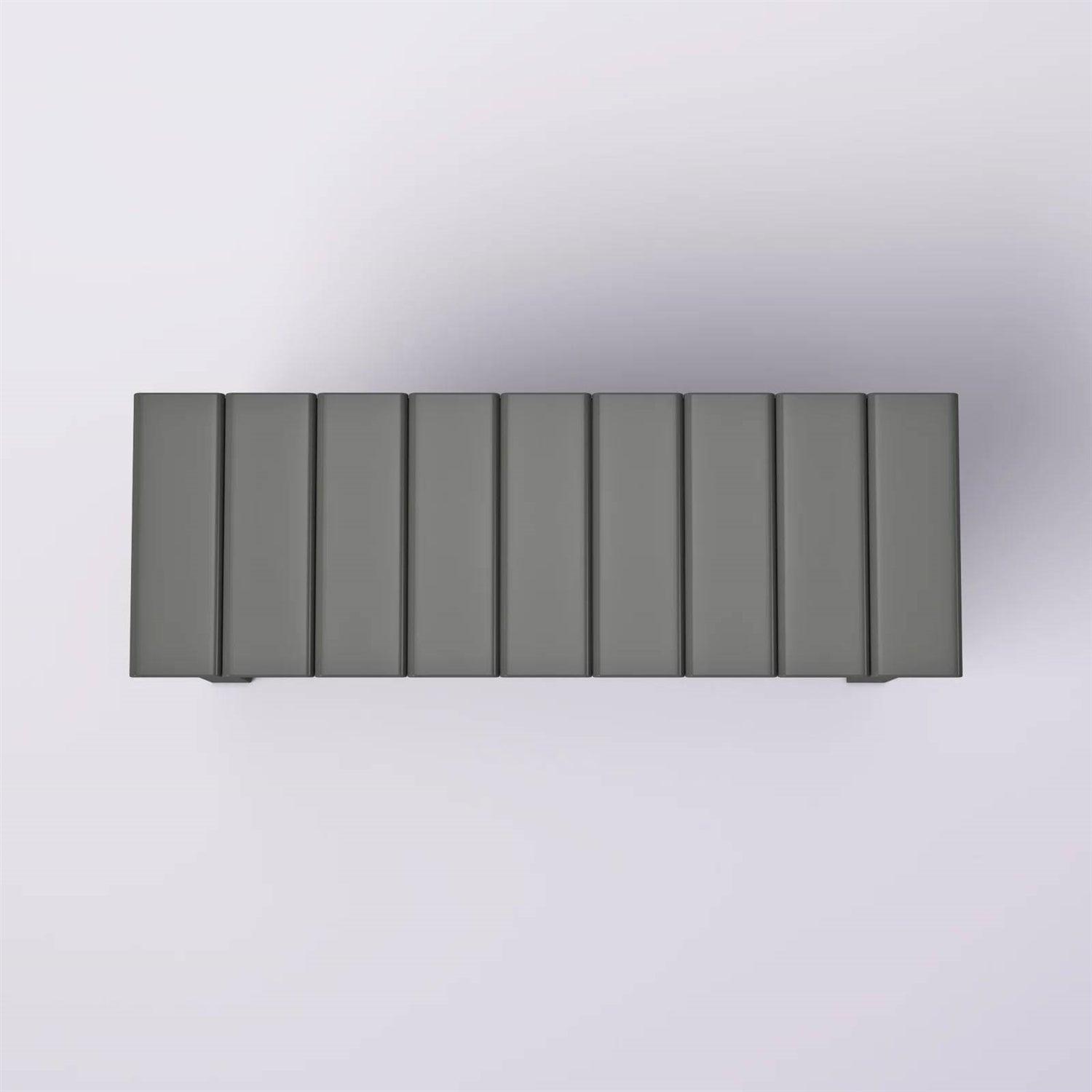 Grey Wood 2-Shelf Shoe Rack Storage Bench For Entryway or Closet FastFurnishings