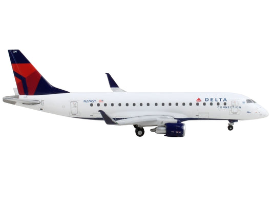 Embraer ERJ-175 Commercial Aircraft "Delta Connection - Delta Air Lines" White with Red and Blue Tail 1/400 Diecast Model Airplane by GeminiJets