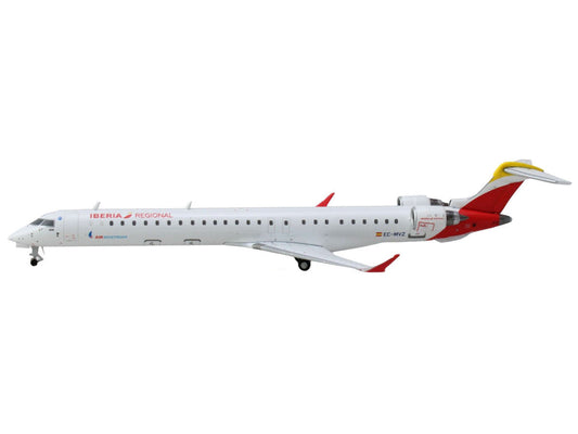 Bombardier CRJ1000 Commercial Aircraft "Iberia Regional" (EC-MVZ) White with Red Tail 1/400 Diecast Model Airplane by GeminiJets GeminiJets