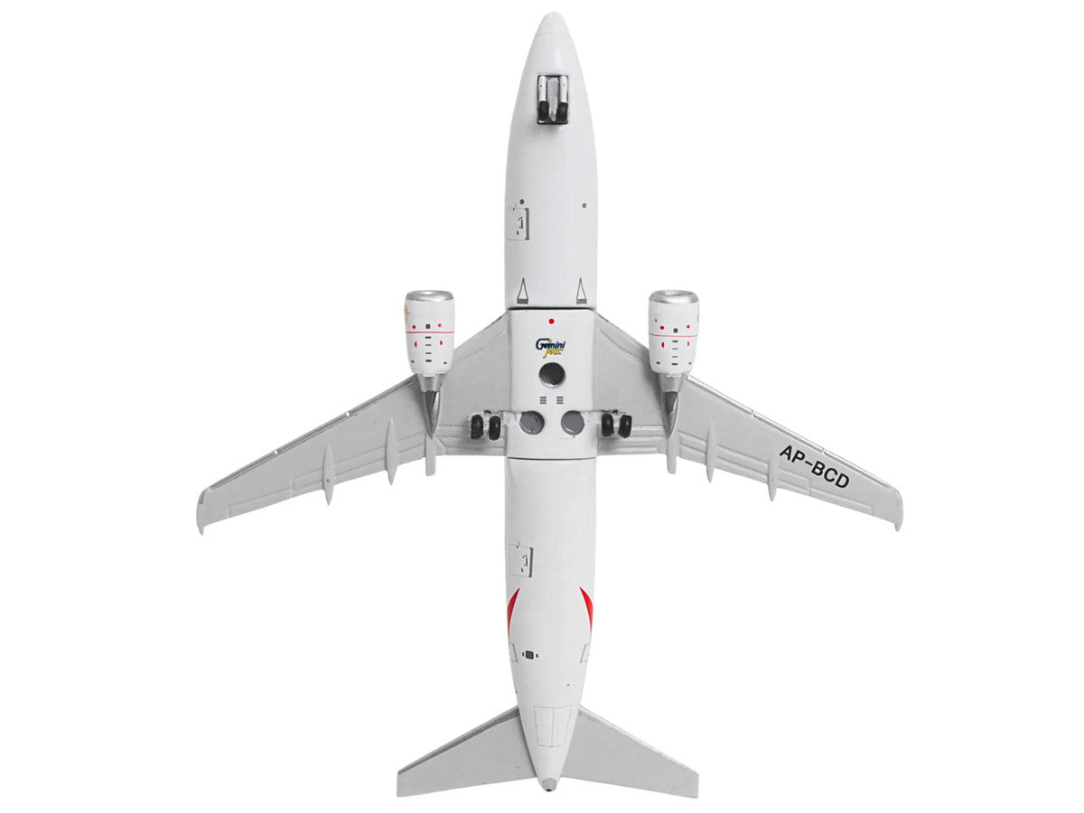 Boeing 737-300 Commercial Aircraft "Emirates Airlines" (AP-BCD) White with Striped Tail 1/400 Diecast Model by GeminiJets GeminiJets