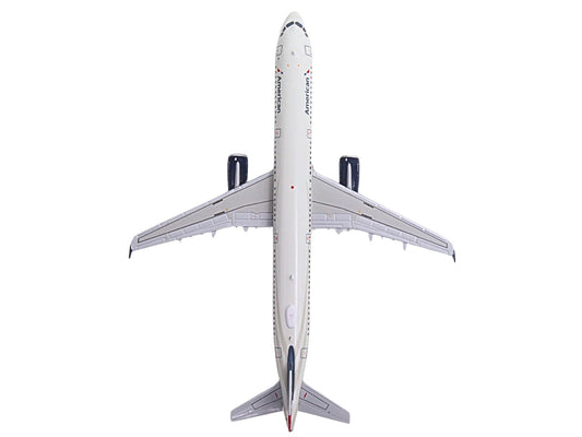 Airbus A321 Commercial Aircraft "American Airlines - US Airways Heritage Jet" (N578UW) White with Blue Tail 1/400 Diecast Model Airplane by GeminiJets-1