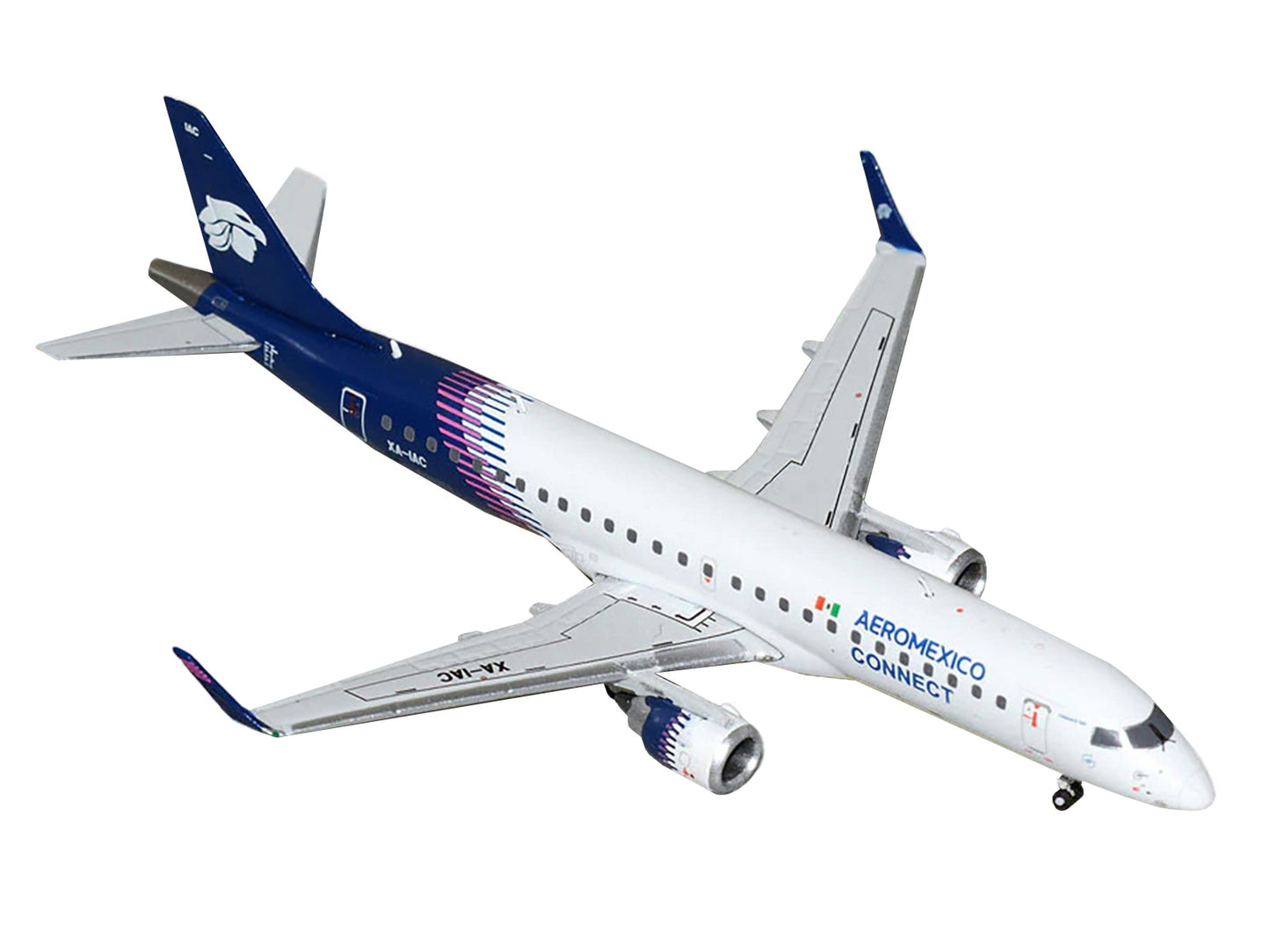 Embraer ERJ-190 Commercial Aircraft "Aeromexico Connect" (XA-IAC) White with Dark Blue Tail 1/400 Diecast Model Airplane by GeminiJets