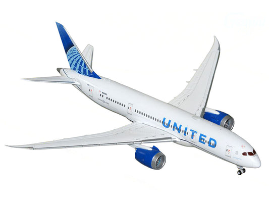 Boeing 787-8 Commercial Aircraft "United Airlines" (N26902) White with Blue Tail 1/400 Diecast Model Airplane by GeminiJets GeminiJets