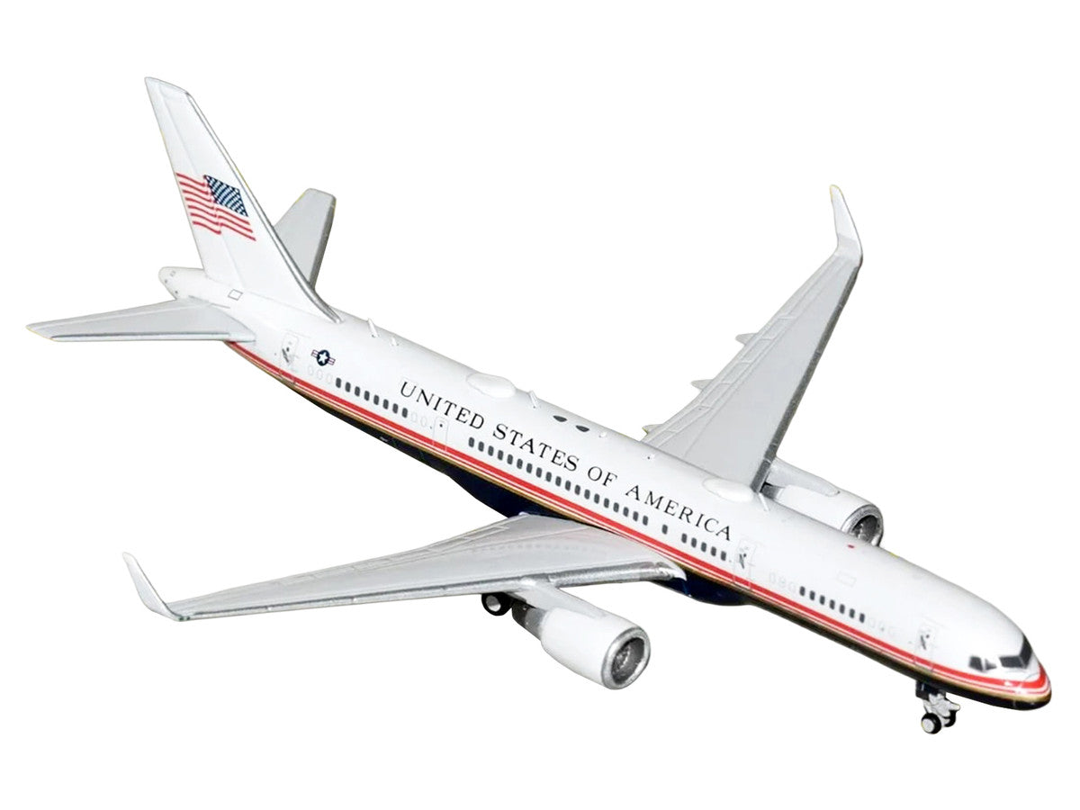 Boeing C-32A Transport Aircraft "Air Force Two - United States of America" (99-0003) White and Blue with Red Stripes 1/400 Diecast Model Airplane by GeminiJets GeminiJets