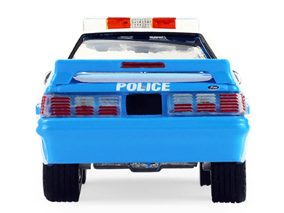 1987 Ford Mustang "New York City Police Department (NYPD)" Blue with White Top "Hobby Exclusive" Series 1/64 Diecast Model Car by Greenlight Greenlight