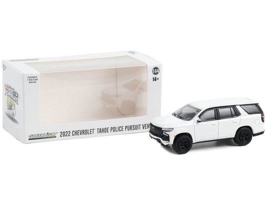 2022 Chevrolet Tahoe Police Pursuit Vehicle (PPV) White "Hot Pursuit" "Hobby Exclusive" Series 1/64 Diecast Model Car by Greenlight Greenlight
