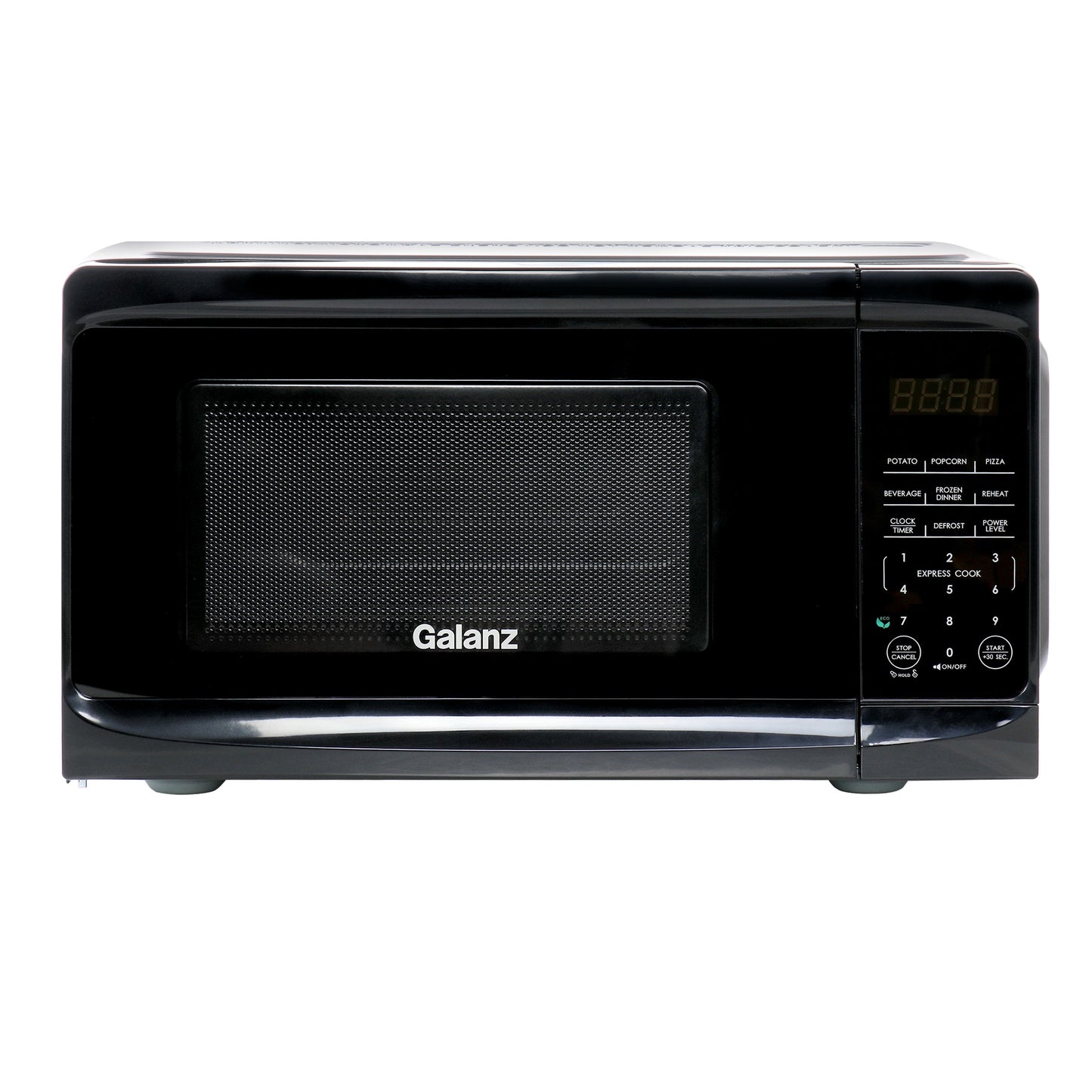 Galanz 0.7 cu ft 700W Countertop Microwave Oven in Black with One Touch Express Cooking W2B