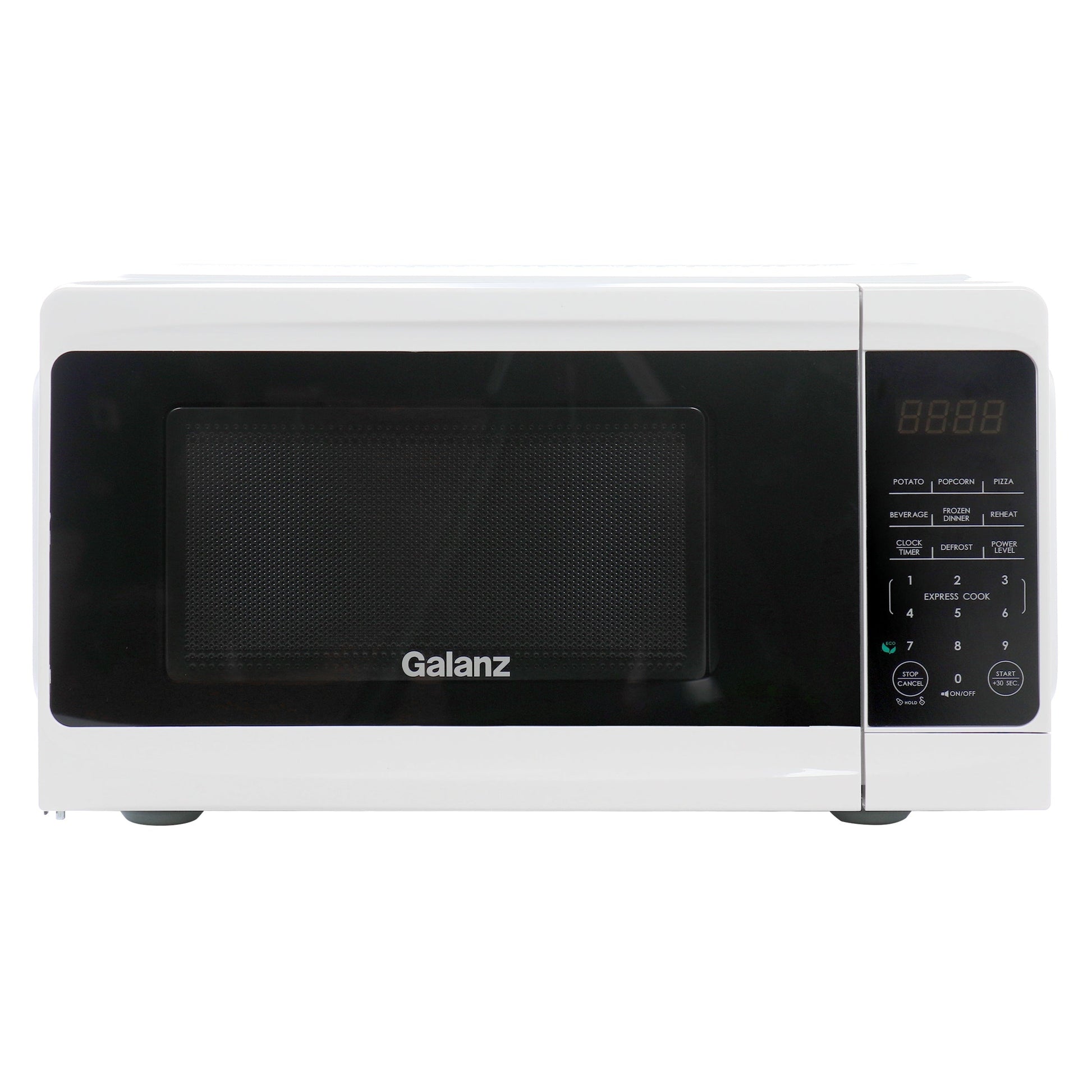 Galanz 0.7 cu ft 700W Countertop Microwave Oven in White with One Touch Express Cooking W2B