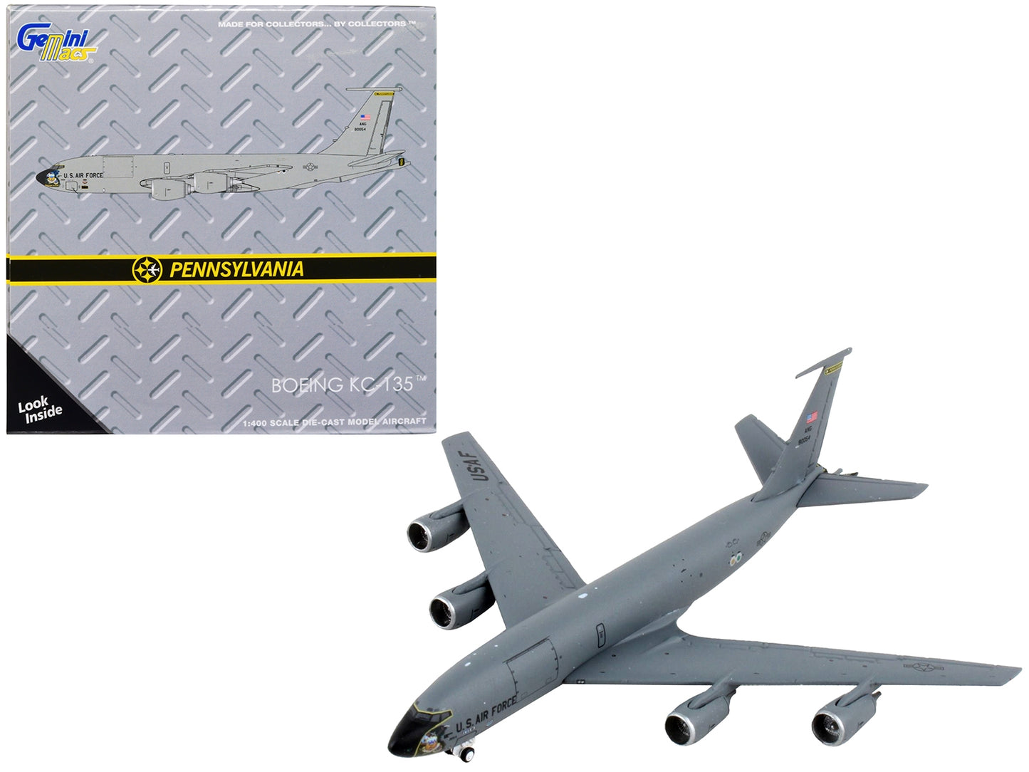 Boeing KC-135T Stratotanker Tanker Aircraft "Pittsburgh IAP Pennsylvania Air National Guard" United States Air Force "Gemini Macs" Series 1/400 Diecast Model Airplane by GeminiJets