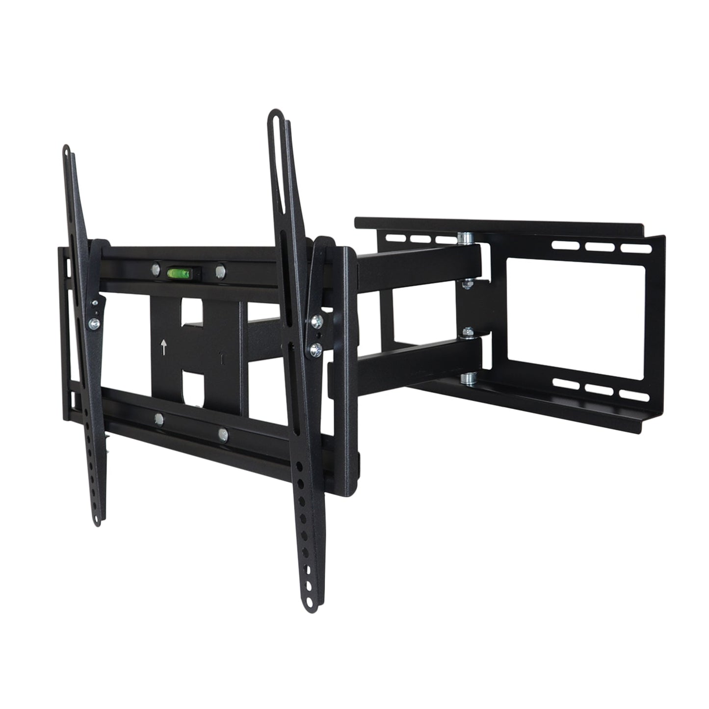 MegaMounts Full Motion Wall Mount with Bubble Level for 26 - 55 Inch LCD, LED, and Plasma Screens W2B