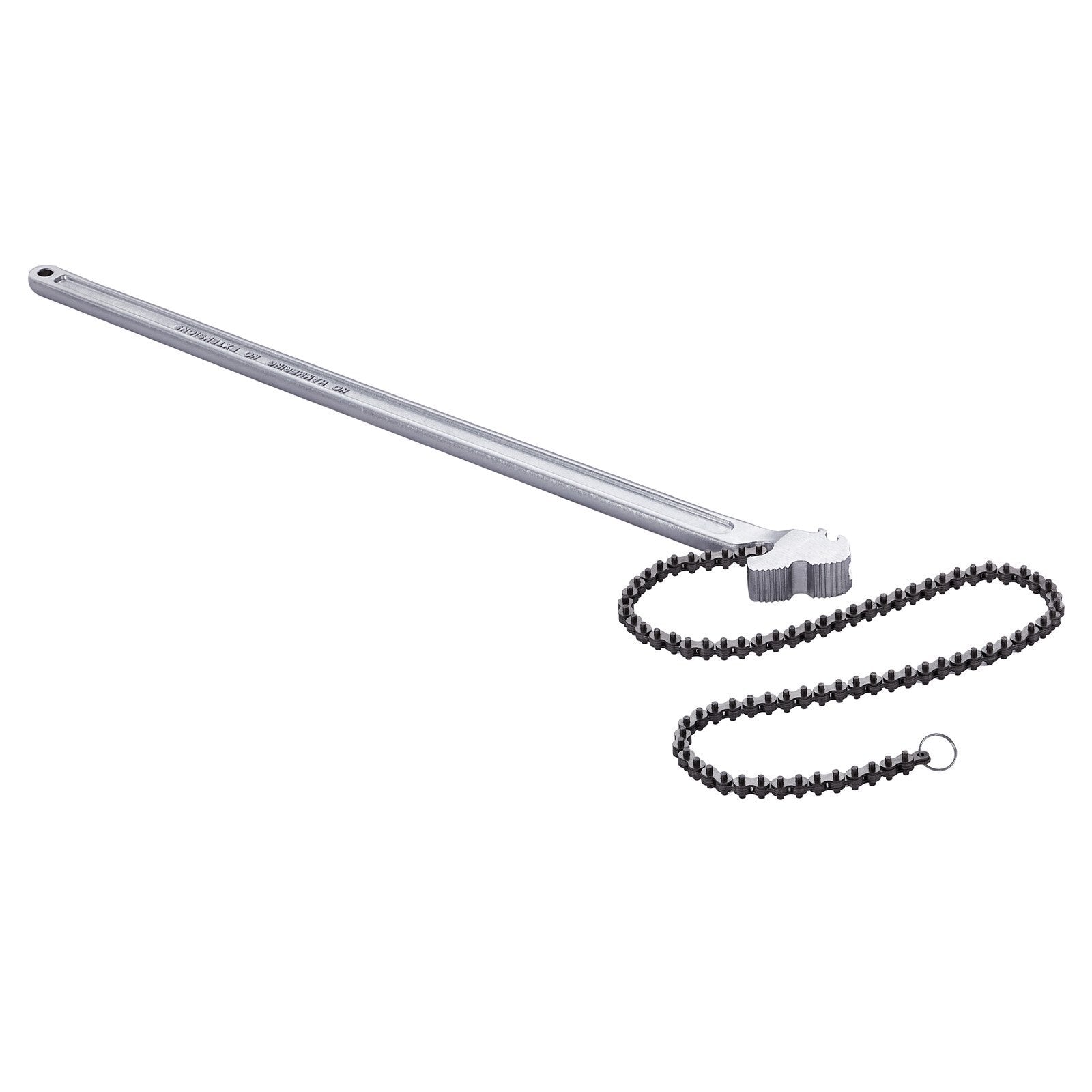 Chain Wrench, 48 inch Chain Pipe Wrench, 13.4 inch Diameter Capacity, CRV Reversible Pipe Fitting Tool Wrench with High Strength Jaw and Ergonomic Handle, for Pipe Installation and Car Repair W2B