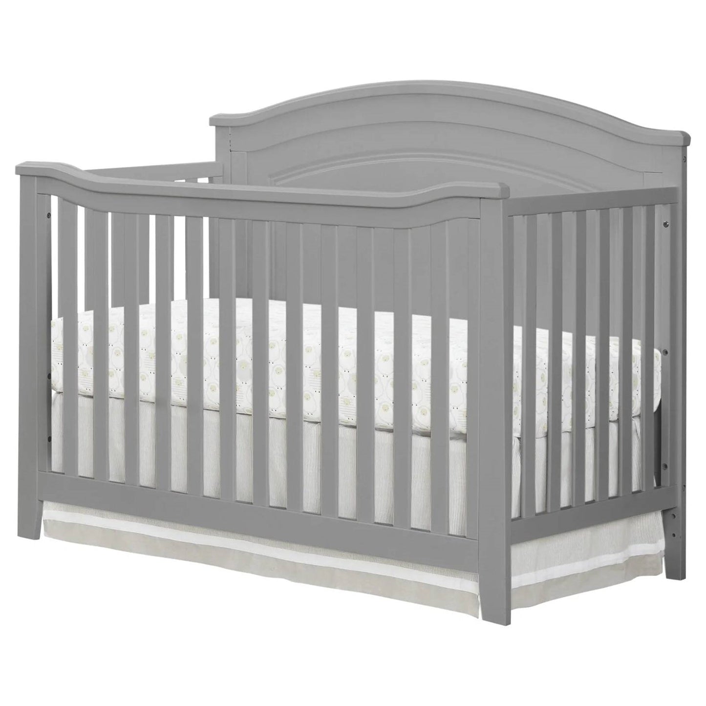 SF Home Solid Wood Convertible Crib in Grey - Toddler Bed Sold Separately FastFurnishings