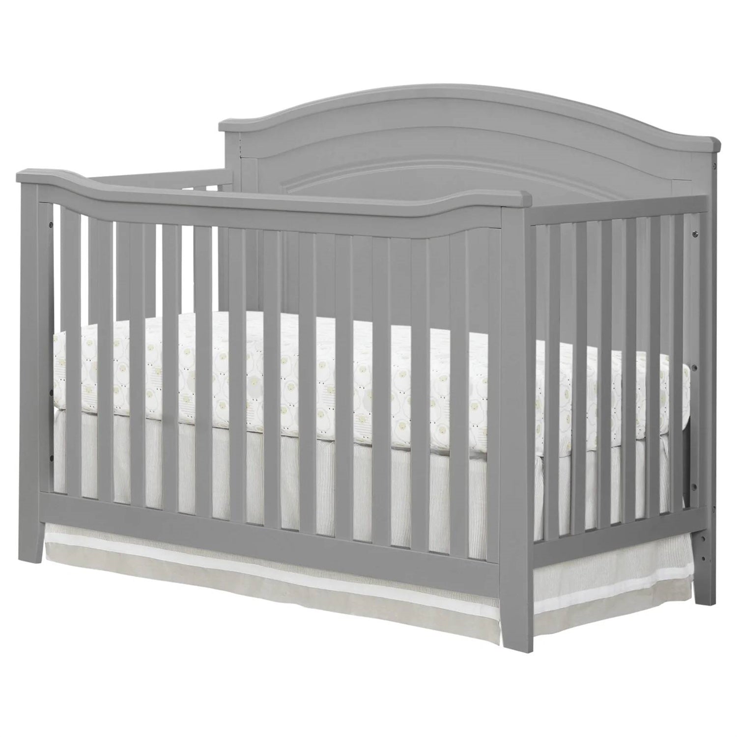 SF Home Solid Wood Convertible Crib in Grey - Toddler Bed Sold Separately FastFurnishings