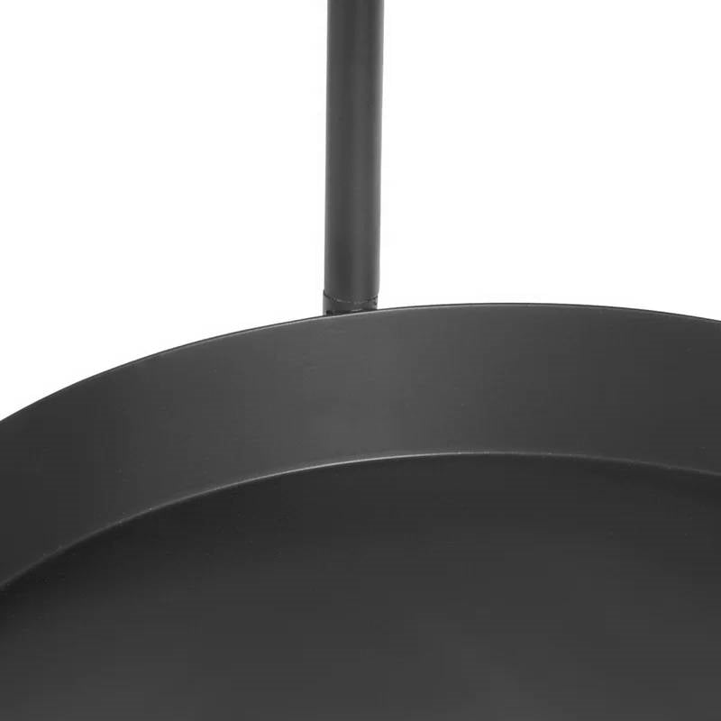Modern Dark Grey Metal 3-Tier Flower Pot Plant Stand FastFurnishings