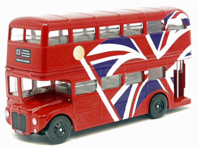 London Bus Red with UK Flag Graphics "Best of British" Series Diecast Model Car by Corgi-1