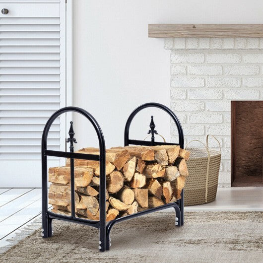 2 Feet Outdoor Heavy Duty Steel Firewood Storage Holder W2B