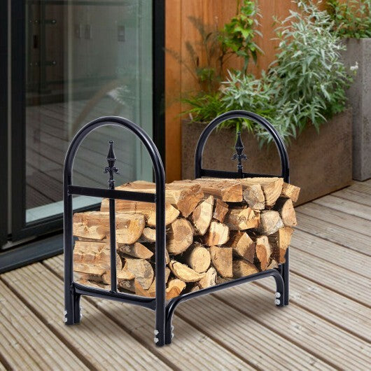 2 Feet Outdoor Heavy Duty Steel Firewood Storage Holder W2B