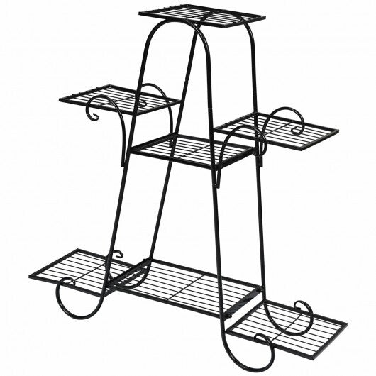 7 Tier Metal Patio Plant Stand W2B