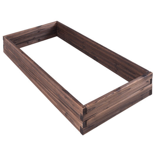 Elevated Wooden Garden Planter Box Bed Kit W2B