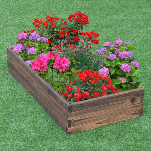 Elevated Wooden Garden Planter Box Bed Kit W2B