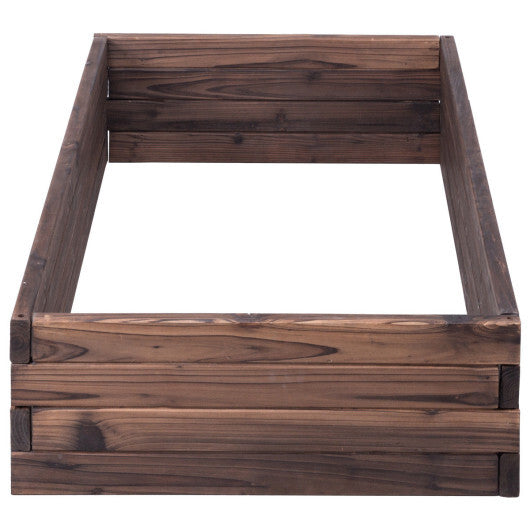Elevated Wooden Garden Planter Box Bed Kit W2B