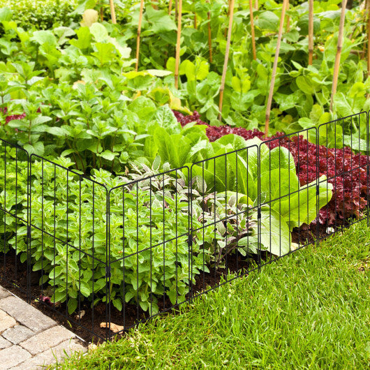 25 Pack Rustproof Decorative Garden Fence Set for Dog Flower bed W2B