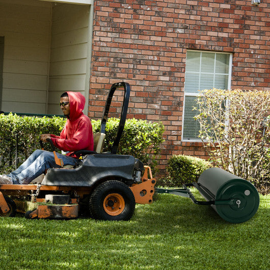 39 Inch Wide Push/Tow Lawn Roller-Green W2B