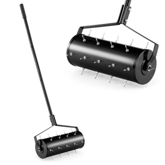 18/21 Inch Manual Lawn Aerator with Detachable Handle-21 inches W2B