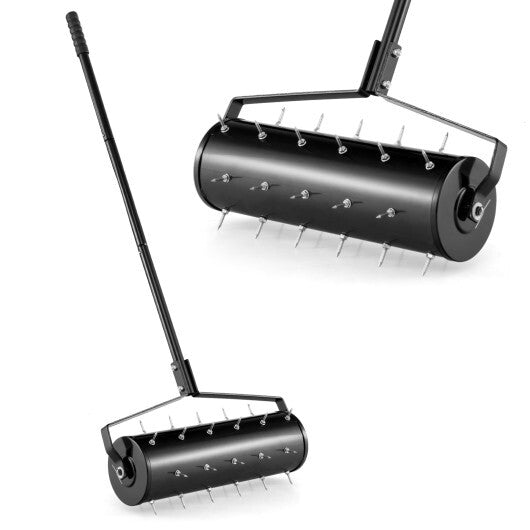 18/21 Inch Manual Lawn Aerator with Detachable Handle-21 inches W2B