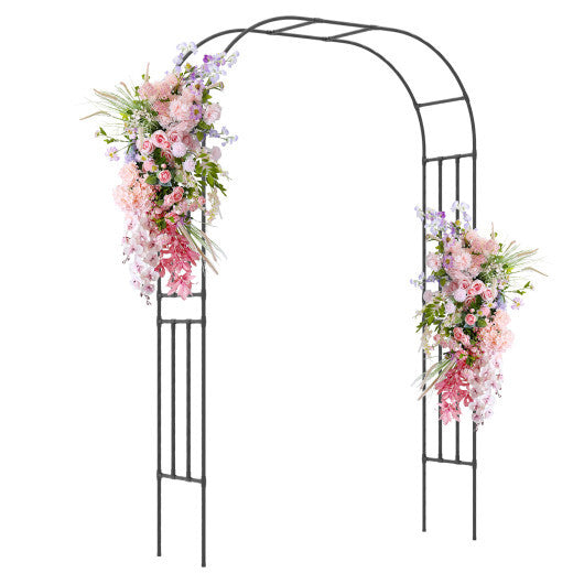 Outdoor Metal Garden Arch Trellis for Climbing Plants Grape Vine Flower W2B